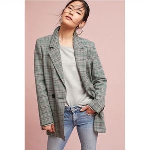 Anthropologie vintage Plaid blazer